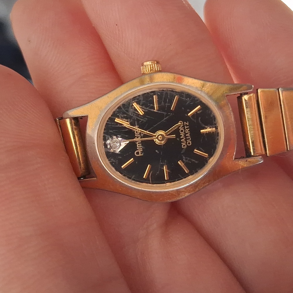 Armitron Black and Gold Ladies' Watch